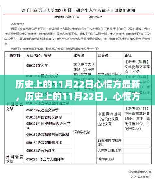 历史上的11月22日,心慌方的最新演变与回顾
