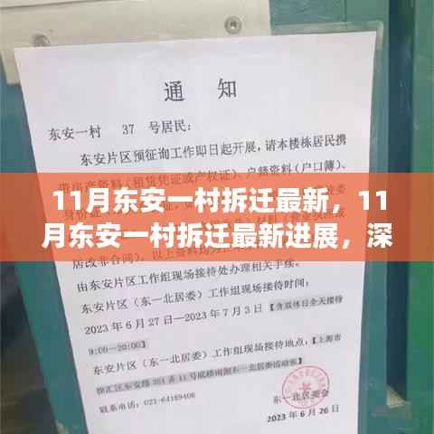 深度解析与案例分享,东安一村拆迁最新进展(十一月更新)