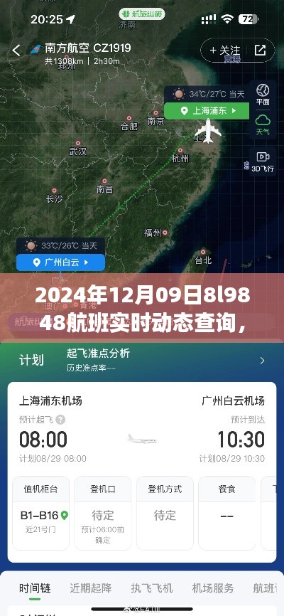 掌握航班动态,2024年航班实时动态查询指南,查询航班8L9848全过程解析
