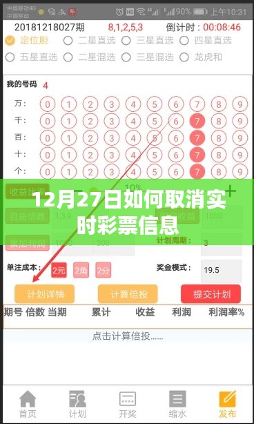 彩票信息取消指南，如何操作在12月27日实时取消彩票通知