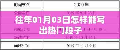 如何撰写吸引眼球的热门段子攻略